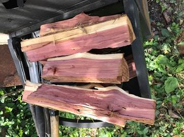 150 year old Cedar wood used for Pork